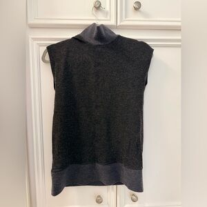 Theory Black Sleeveless Sweater Vest